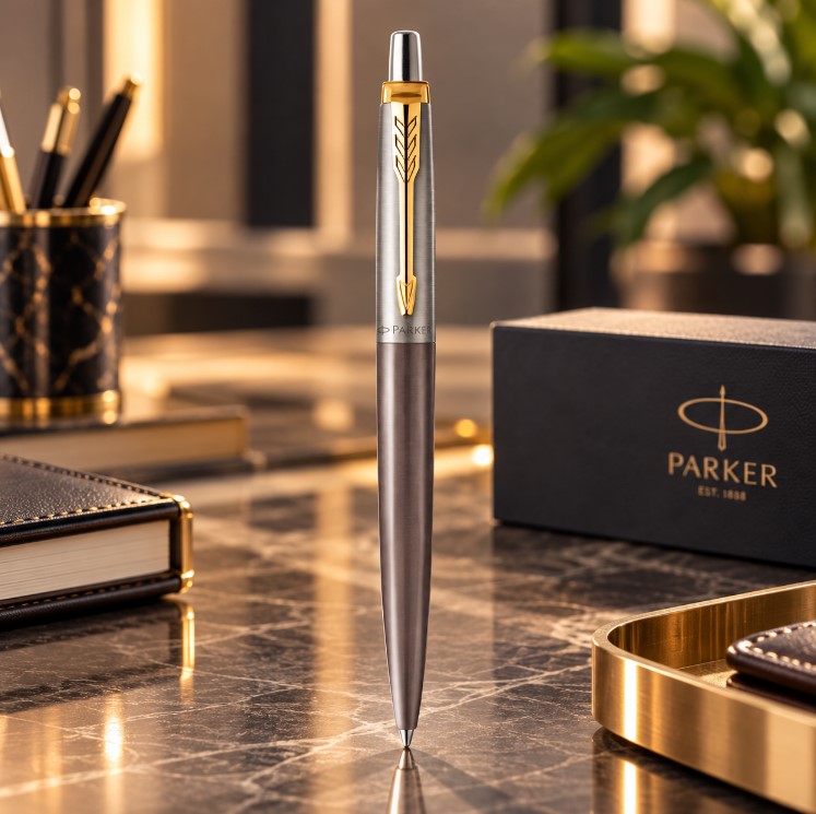 Химикалка Parker Jotter XL Core Grey със сив метален корпус