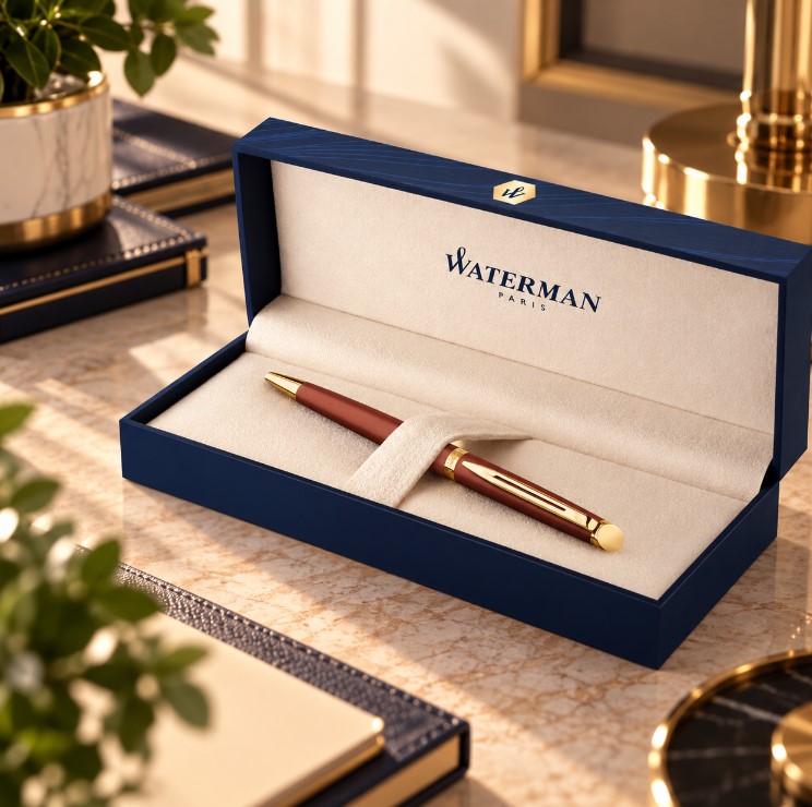 Химикалка Waterman Hemisphere Copper Red GT с червено металиково покритие